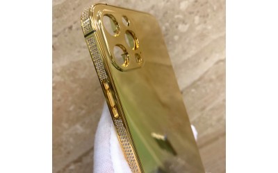 Luxury Replacement Phone Housing With Bling Diamonds  Custom Logo Phone Case Compatible For iPhone Series
