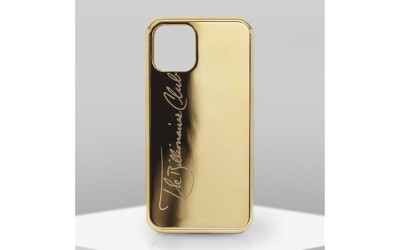 24kt Gold Plated Luxury Phone Protective Case Custom Logo Pattern Compatible For Apple Watch Series 13Pro Max