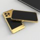 Callancity Custom Design Logo 24kt Gold Plated Phone Case Protective Cover Compatible For iphone 13 pro max 15 pro max