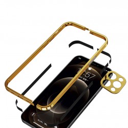 Callancity Protective Case Stainless Steel Frame Phone Bezel Cover for Iphone 13Mini/13/13Pro/13ProMax