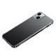 Fingerprint-proof Grind Arenaceous Transparent Phone Back Cover Stainless Steel Bezel Camera Sticker Case Protector Cover for iPhone 13 Series