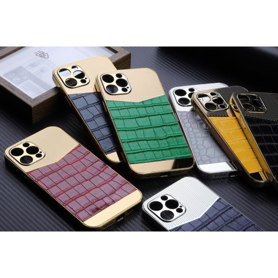 Fashion TPU Phone Case PC Phone Cover With Soft PU Leather Compatible for iPhone 13 Series Design for iPhone 12 Series