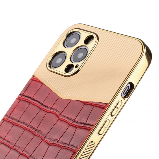 Fashion TPU Phone Case PC Phone Cover With Soft PU Leather Compatible for iPhone 13 Series Design for iPhone 12 Series