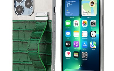 Pretty TPU Phone Case With Holder strap PC Phone Protector With Stainless Steel  for iPhone 13 Series for iPhone 12 Series Cover Soft Lesther