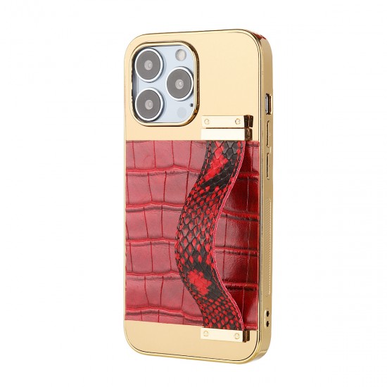 Luxury Design TPU Phone Case With Wrist Holder Back Screen Protector With Metal Cover Soft Leather for iPhone 13 Series for iPhone 12 Series