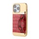 Luxury Design TPU Phone Case With Wrist Holder Back Screen Protector With Metal Cover Soft Leather for iPhone 13 Series for iPhone 12 Series