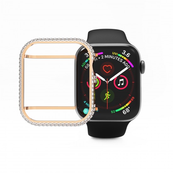 Bling Diamond Watch Case for Apple Watch 45/44/42/41/40/38mm Protective Bumper Frame Cover for IWatch Series 7 6 SE 5 4 3 2 1