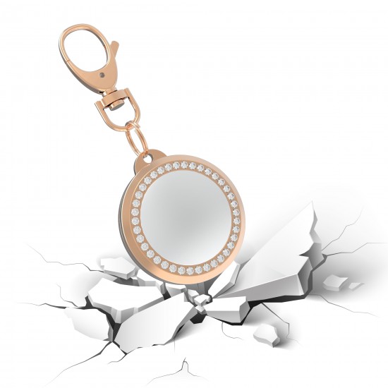 Trendy Crystal Airtag Holder Protector Keychain Compatible For Airtag Protective Case Trendy Crystal Airtag Holder Protector Keychain Compatible For Airtag Protective Case