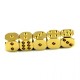 Canllancity Luxury 24kt Gold Plated  5 pcs Six-sided dice