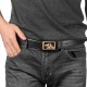 Callancity hot Sale Luxury Leather Belt for Men Business Metal Buckle Belts