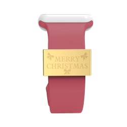 Christmas Gift Watch Band Charms For Apple Watch Series 7 6 5 4 3 2 1 Strap Decorative Accessories For iWatch Metal Ring Loops Christmas Gift Watch Band Charms For Apple Watch Series 7 6 5 4 3 2 1 Strap Decorative Accessories For iWatch Metal Ring Loops