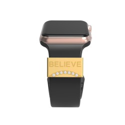 Callancity Watch Band Charms With Bling Crystals For Apple Watch Series 7 6 5 4 3 2 1 Smart Watch Ring Loops For iWAatch Metal Decorative Accessories Callancity Watch Band Charms With Bling Crystals For Apple Watch Series 7 6 5 4 3 2 1 Smart Watch Ring Loops For iWAatch Metal Decorative Accessories
