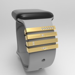 Callancity Luxury Bling Diamonds Smart Watch Band Charms For Apple Watch Series 7 6 5 4 3 2 1 Metal Strap Ring Loops Decorative Accessories For iWatch 41mm 45mm Callancity Luxury Bling Diamonds Smart Watch Band Charms For Apple Watch Series 7 6 5 4 3 2 1 Metal Strap Ring Loops Decorative Accessories For iWatch 41mm 45mm