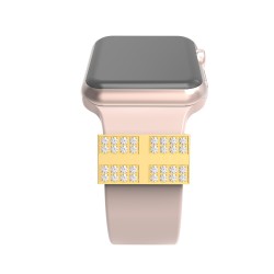 Crystal Band Ring Loops For Apple Watch 38mm 40mm 41mm 42mm 44mm 45mm Bling Watch Band Decorative Accessories Strap Charms For Smart Watch Crystal Band Ring Loops For Apple Watch 38mm 40mm 41mm 42mm 44mm 45mm Bling Watch Band Decorative Accessories Strap Charms For Smart Watch