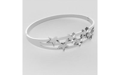 Stylish Bracelet With Pentagram Shape Design Stainless Steel Jewelry，Valentine's Day For Your Lover