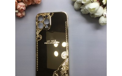 Luxury Carving Custom Pattern Logo Smart Phone Replacement Housing Compatible For iPhone Series 13 / 12