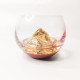 Luxury Classic Style Three-dimensional Gold Mountain Art Glass Tea Cup Wine Glass High Temperature Resistant