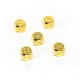 Callancity Luxury 24kt Gold Plated With Diamonds 5 pcs Six-sided Dice