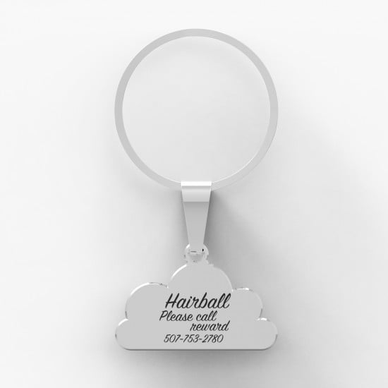 CallanCity Cloud shape Personalized Custom Dog ID Tag Engraving Pet Dog Tag Collar Accessories Puppy Cat Name Tag Dog Necklace Pendant
