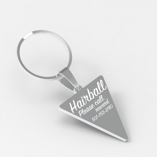 Callancity Triangle Shape New Style Pet Cat Dog ID Tag Custom Engraving Personalized Dog Collar Pet Charm Name Pendant Necklace Puppy Accessories