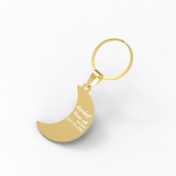 CallanCity Crescent Moon Shape Customized  Engraving Personalized  Address Dog ID Tag Collar Pet Name Tag Christmas Gift for Pet CallanCity Crescent Moon Shape Customized  Engraving Personalized  Address Dog ID Tag Collar Pet Name Tag Christmas Gift for Pet