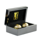 Callancity Luxury High Quality Alloy 24kt Gold Plated Golf Ball