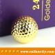 Callancity Luxury High Quality Alloy 24kt Gold Plated Golf Ball