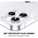 Callancity Phone Protective Cover with Diamonds Camera Lens Sticker Compatible For Iphone 13Mini/13/13Pro/13Pro Max