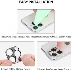 Callancity Crystal Camera Lens Protector Compatible For Iphone 13Pro Max Camera Back Cover 3D Bling Diamond Lens Protective Decoration Sticker Callancity Crystal Camera Lens Protector Compatible For Iphone 13Pro Max Camera Back Cover 3D Bling Diamond Lens Protective Decoration Sticker
