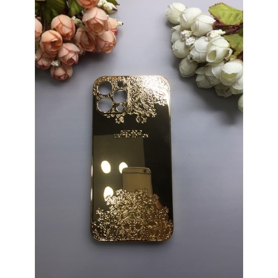 Callancity Luxury 24kt Gold Plated Limited Edition Replacement Housing Compatible For iPhone 12 Pro Max