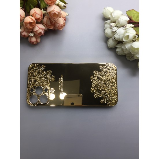 Callancity Luxury 24kt Gold Plated Limited Edition Replacement Housing Compatible For iPhone 12 Pro Max