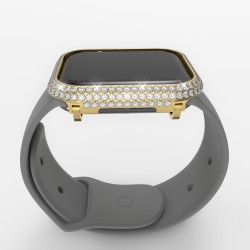 Callacity Bling Crystal Watch Protective Case Watch Cover Bezel Compatible For Apple Watch Series 7 41mm 45mm Callacity Bling Crystal Watch Protective Case Watch Cover Bezel Compatible For Apple Watch Series 7 41mm 45mm