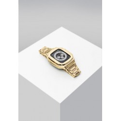 Luxury Gold  Stainless Steel Watch Protective Cover Case With Straps Compatible For Apple Watch  7/6/5/4/3/SE  38/40/42/44MM/41mm/45mm Luxury Gold  Stainless Steel Watch Protective Cover Case With Straps Compatible For Apple Watch  7/6/5/4/3/SE  38/40/42/44MM/41mm/45mm