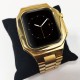 Luxury Design Gold Plated Aluminum Protective Cover for Apple Watch Series 7 6 5 4 3 2 1 Watch Protector for iWatch 38mm 40mm 41mm 42mm 44mm 45mm