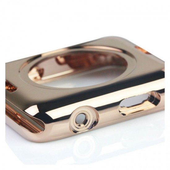 24kt gold Plated Mirror Housing for Apple Watch Series 1 18kt Rose Gold Platinum Watch Replacement Housing for iWatch Series 1