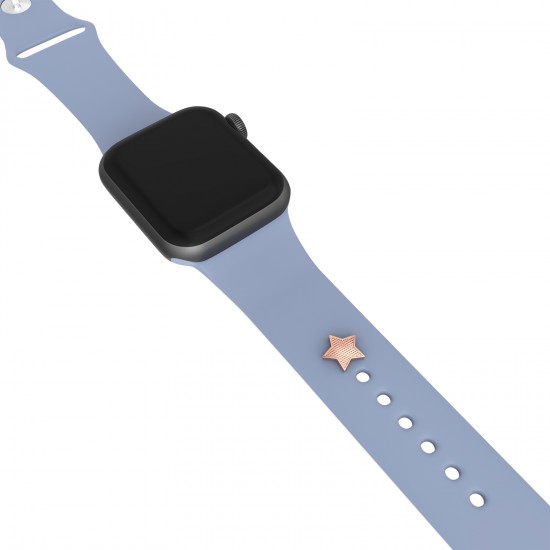 For Apple Watch Band Charms Smart Watch Band Accessory  Watch Straps Decorative Sport Silicone Straps Stud-Star Shape