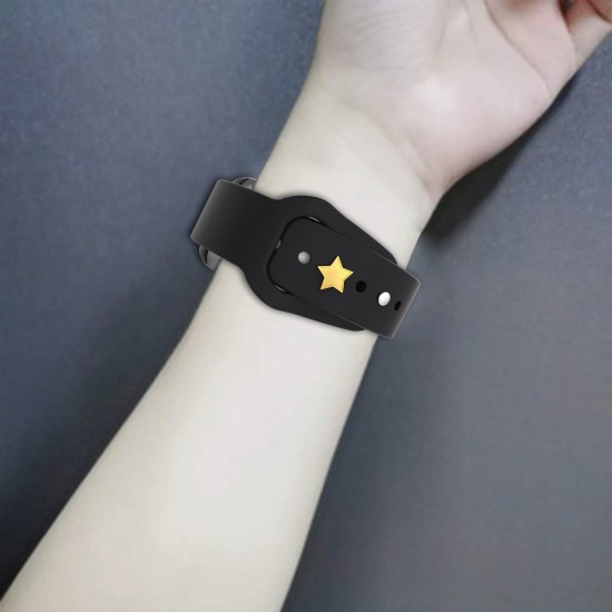 For Apple Watch Band Charms Smart Watch Band Accessory  Watch Straps Decorative Sport Silicone Straps Stud-Star Shape