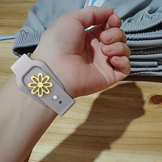 Watch Band Charms for Apple Watch 7 6 5 4 3 2 1 Decorative Jewelry Accessories For Sport Silicone Band