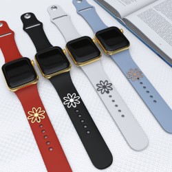 Watch Band Charms for Apple Watch 7 6 5 4 3 2 1 Decorative Jewelry Accessories For Sport Silicone Band Watch Band Charms for Apple Watch 7 6 5 4 3 2 1 Decorative Jewelry Accessories For Sport Silicone Band