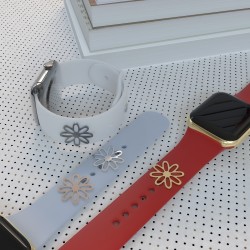 Watch Band Charms for Apple Watch 7 6 5 4 3 2 1 Decorative Jewelry Accessories For Sport Silicone Band Watch Band Charms for Apple Watch 7 6 5 4 3 2 1 Decorative Jewelry Accessories For Sport Silicone Band