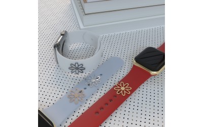 Callancity Lovely Design Watch Band Charms For Apple Watch, Decoration For Silicone Watch Band
