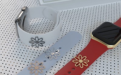 Callancity Lovely Design Watch Band Charms For Apple Watch, Decoration For Silicone Watch Band Callancity Lovely Design Watch Band Charms For Apple Watch, Decoration For Silicone Watch Band