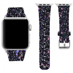 Callancity Bling Shining Rplacement Watch Strap Smart Watch Band Compatible For Apple Watch Series 6/SE/5/4/3 38mm 40mm 42mm 44mm Callancity Bling Shining Rplacement Watch Strap Smart Watch Band Compatible For Apple Watch Series 6/SE/5/4/3 38mm 40mm 42mm 44mm