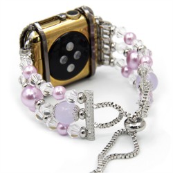 Callancity Jewerly Replacement Watch Band Fashionable Substitutable Watch Strap Compatible for iWatch Series  38mm 40mm 42mm 44mm