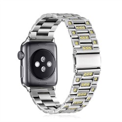 Callancity Smart Watch Strap With Bling Diamonds Compatible For iWatch Series 38mm 40mm 42mm 44mm