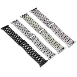 Callancity Smart Watch Strap With Bling Diamonds Compatible For iWatch Series 38mm 40mm 42mm 44mm