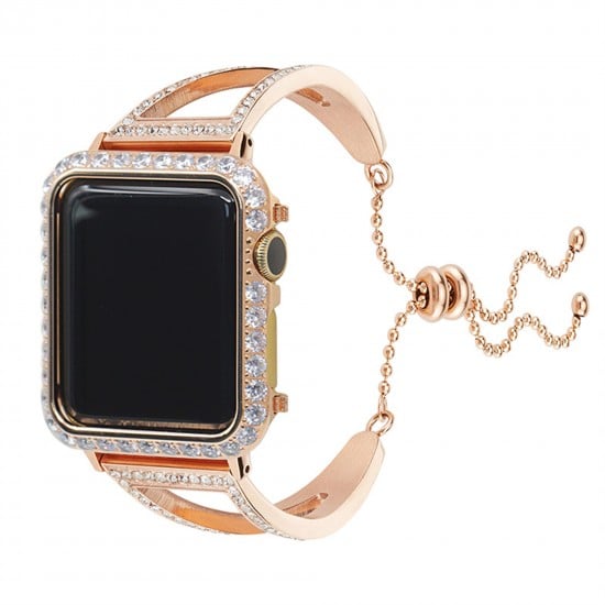 Callancity Luxury Adjustable Smart Watch Band Accessories Sport Watch Strap Compatible Apple Watch