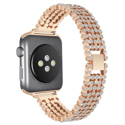 Callancity With Crystal Smart Sport Watch Band Adjustable Strap Compatible For Apple Watch 38mm 40mm 42mm 44mm Callancity With Crystal Smart Sport Watch Band Adjustable Strap Compatible For Apple Watch 38mm 40mm 42mm 44mm
