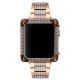 Square Diamond Watch Bezel Birthday Gift Watch Case Protector Protective Cover Compatible For Apple Watch Series 38mm 40mm 42mm 44mm