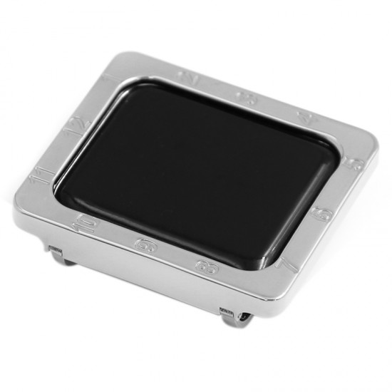 Square Engraved Digital Watch Frame Protective Case Smart Watch Protector Cover For Apple Watch Series 38mm 40mm 42mm 44mm